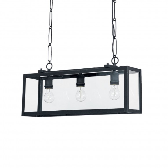 Ideal Lux 092881 závesné stropné svietidlo Igor 3x60W | E27 - čierne