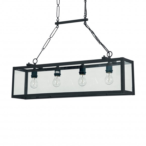 Ideal Lux 092942 závesné stropné svietidlo Igor 4x60W | E27 - čierna