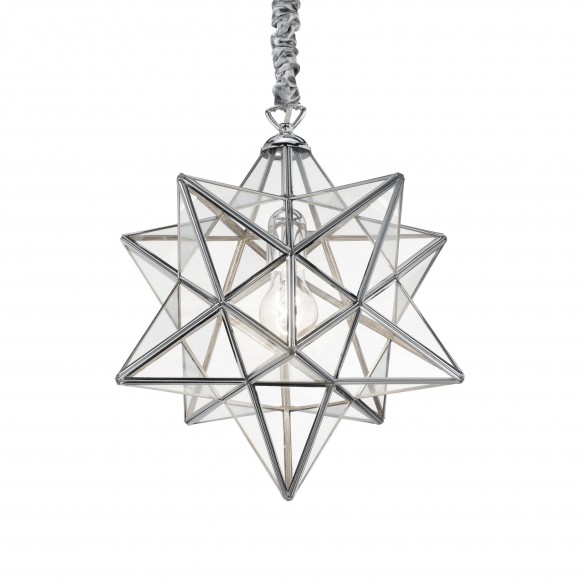 Ideal Lux 093079 závesné stropné svietidlo Stella Big 1x60W | E27 - chróm