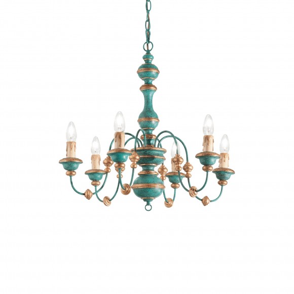 Ideal Lux 093550 závesné stropné svietidlo Pisa 6x40W | E14