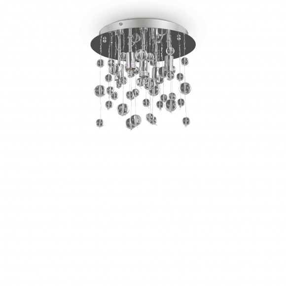 Ideal Lux 094687 prisadené stropné svietidlo Neve 5x40W | G9 - chróm