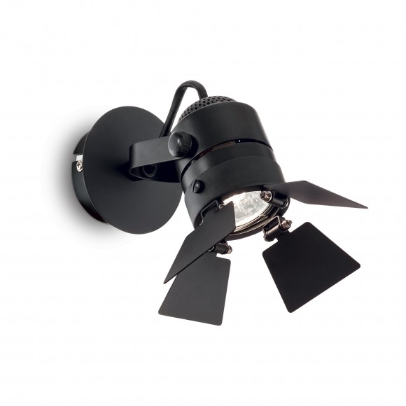 Ideal Lux 095653 prisadené stropné a nástenné bodové svietidlo Ciak 1x50W | GU10 - čierne