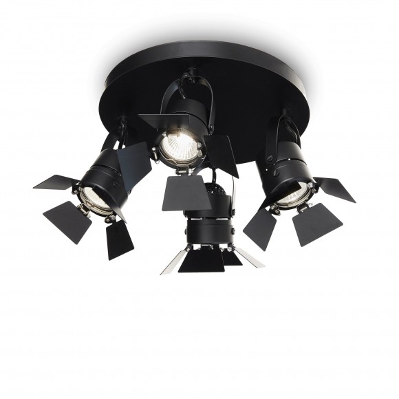 Ideal Lux 095707 bodové stropné svietidlo Ciak 4x50W | GU10 - čierne