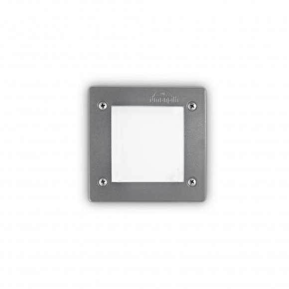 Ideal Lux 096599 vonkajšie zapustené bodové svietidlo Leti 1x3W | GX53 | IP66 - sivá