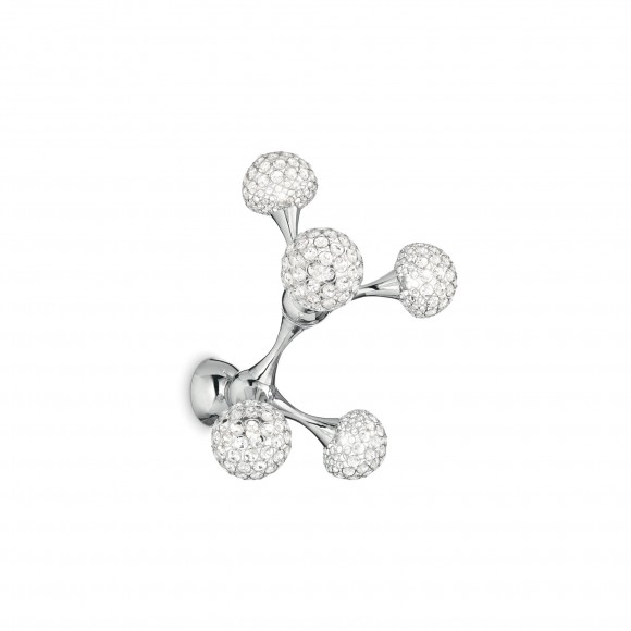 Ideal Lux 098043 prisadené stropné svietidlo Nodi Crystal 5x40W | G9 - krištáľ