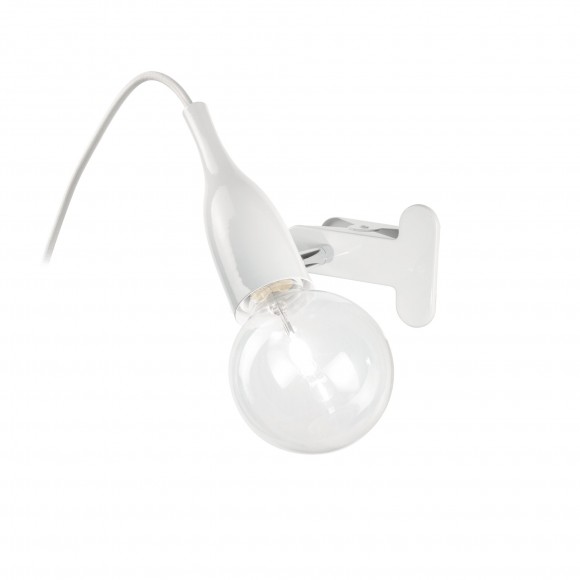 Ideal Lux 098944 lampička s klipom Picchio Bianco 1x70W | E27 - biela