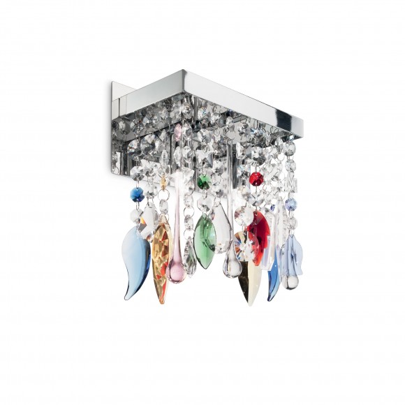 Ideal Lux 099217 nástenné svietidlo Giada Color 2x40W | G9 - krištáľ