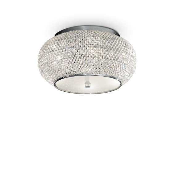  Ideal Lux 100784 prisadené stropné svietidlo Pasha 6x40W | E14 - chróm