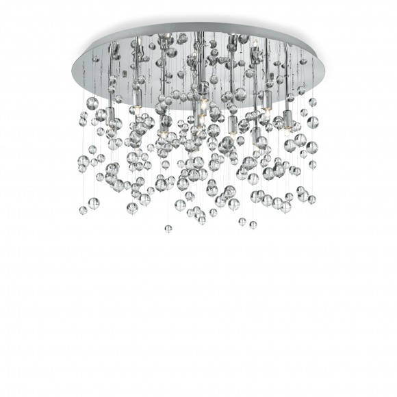 Ideal Lux 101170 prisadené stropné svietidlo Neve Bianco 8x40W | G9 - biele