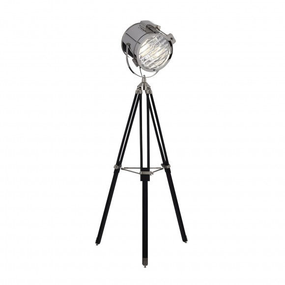 Ideal Lux 105659 reflektorové stojaca lampa Kraken 1x60Wx | E27 - čierna