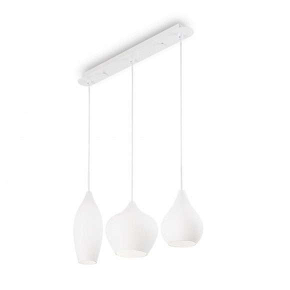 Ideal Lux 111858 závesné stropné svietidlo Soft Bianco 3x40W | E14 - biele