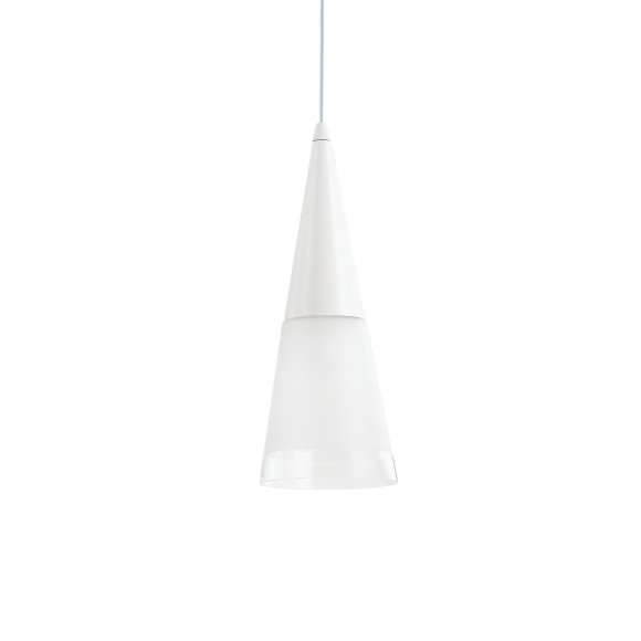 Ideal Lux 112459 závesné stropné svietidlo Cono Bianco 1x40W | E14 - biele