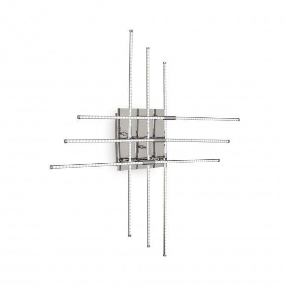 Ideal Lux 114750 LED nástenné svietidlo Cross 1x28,8W | 2150lm | 3000K - chróm