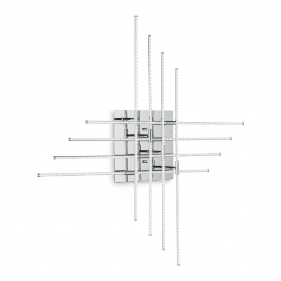 Ideal Lux 114767 LED nástenné svietidlo Cross 1x38,4W | 2850lm | 3000K - chróm
