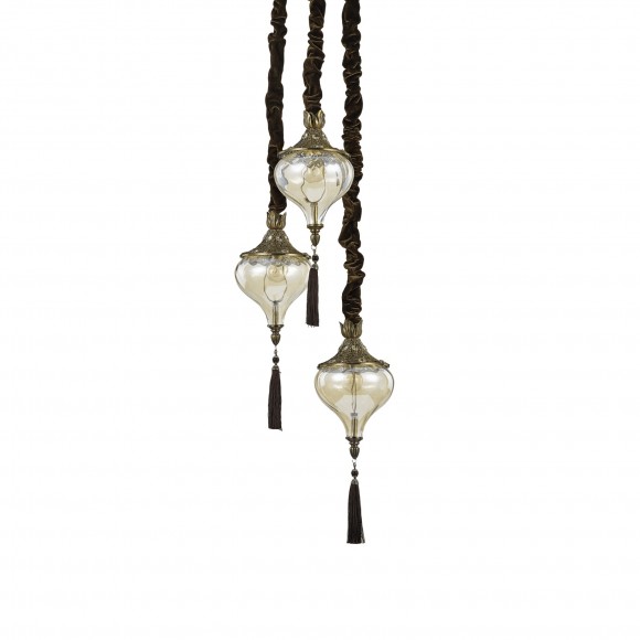 Ideal Lux 115986 závesné stropné svietidlo Harem 3x60W | E27 - bronz