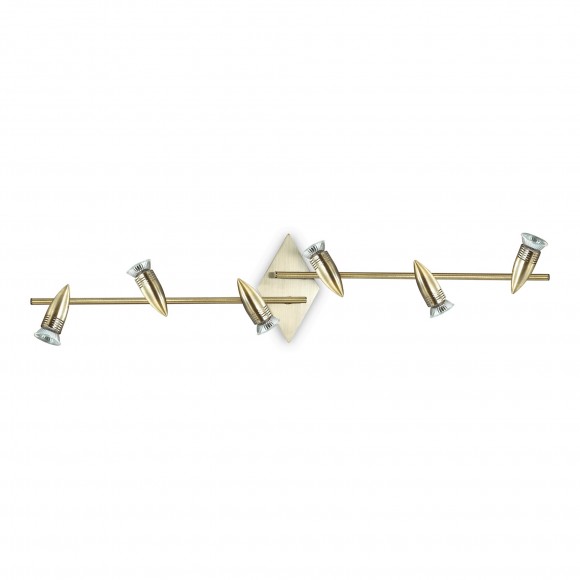 Ideal Lux 119908 prisadené stropné a nástenné bodové svietidlo Alfa 6x50W | GU10 - bronz