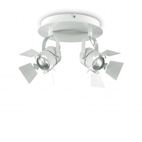 Ideal Lux 122274 prisadené stropné a nástenné bodové svietidlo Ciak 2x50W | GU10 - biele
