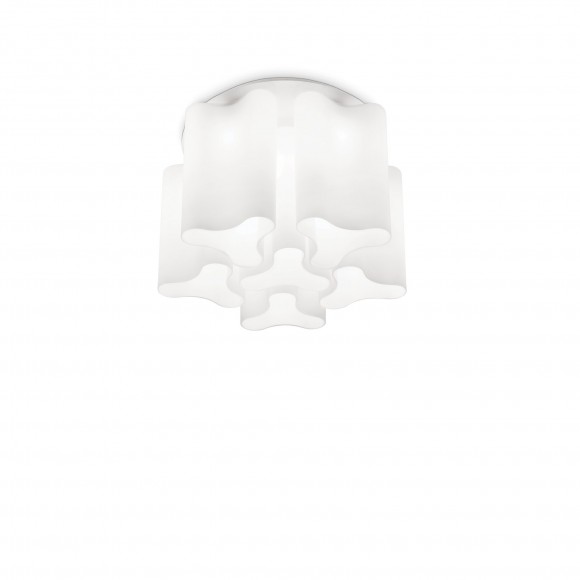 Ideal Lux 125503 prisadené stropné svietidlo Compo 6x620W | E27 - biele
