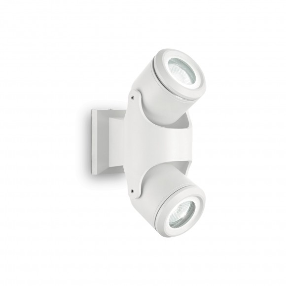 Ideal Lux 129495 vonkajšia nástenná lampa Xenon 2x28W | GU10 | IP44 - biela