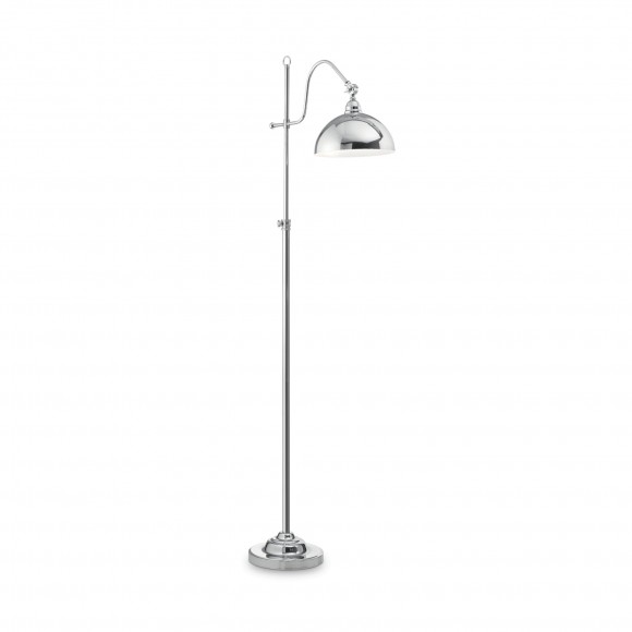 Ideal Lux 131719 stojaca lampa Amsterdam 1x60W | E27 - chróm