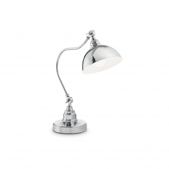 Ideal Lux 131757 stolná lampička Amsterdam 1x60W | E27 - chróm