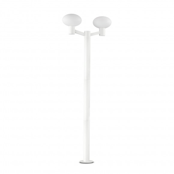 Ideal Lux 136158 vonkajšie stĺpik Armony 2x60W | E27 - biely