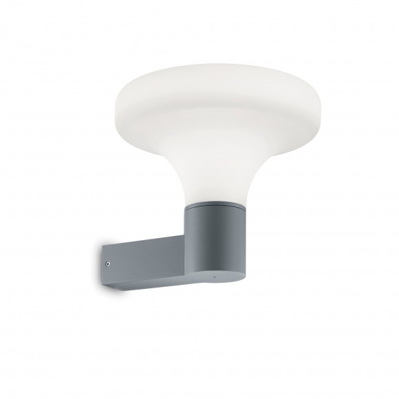 Ideal Lux 136226 vonkajšia nástenná lampa Sound 1x60W | E27 | IP44 - šedá