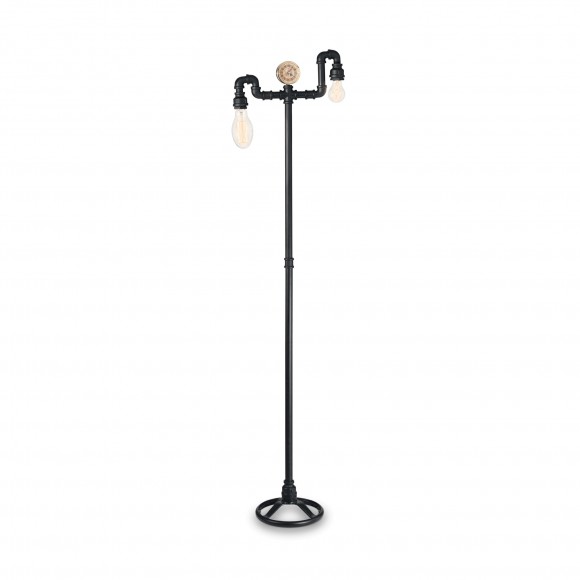 Ideal Lux 136721 stojaca lampa Plumber 2x60W | E27 - čierna