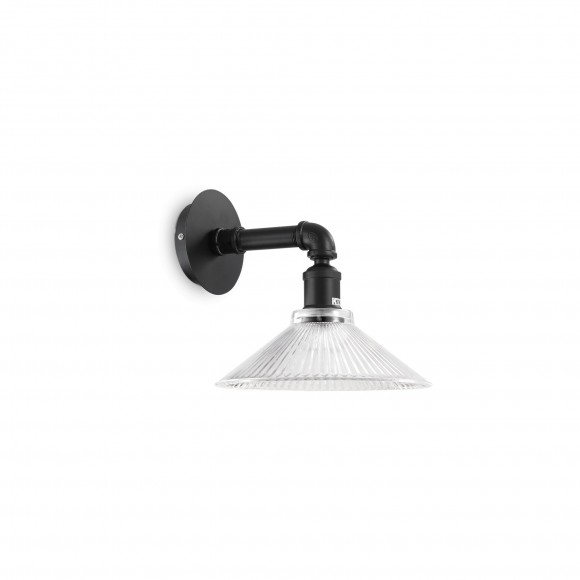 Ideal Lux 139951 nástenné svietidlo Astrid 1x60W | E27 - čierne
