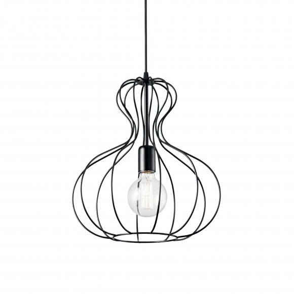 Ideal Lux 148502 závesné stropné svietidlo Ampolla 1x60W | E27 - černá