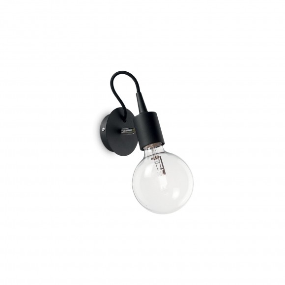 Ideal Lux 148908 nástenné svietidlo Edison 1x60W | E27 - čierne