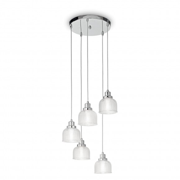 Ideal Lux 153100 závesné stropné svietidlo Ruby 5x40W|E14