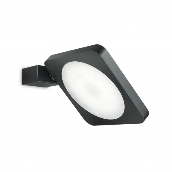Ideal Lux 155425 LED nástenné svietidlo Flap Square Nero 1x15W | 3000K - čierne