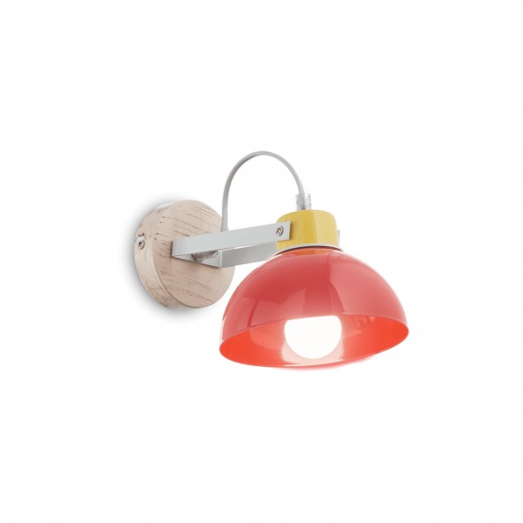 Ideal Lux 157122 detské nástenné svietidlo Titta Rosso 1x60W | E27 - červené