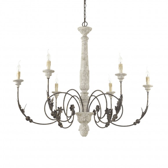 Ideal Lux 166483 závesné stropné svietidlo Volterra 6x40W|E14