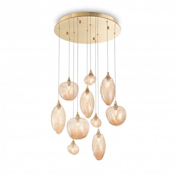 Ideal Lux 199801 závesné stropné svietidlo Baco 10x15W|G9