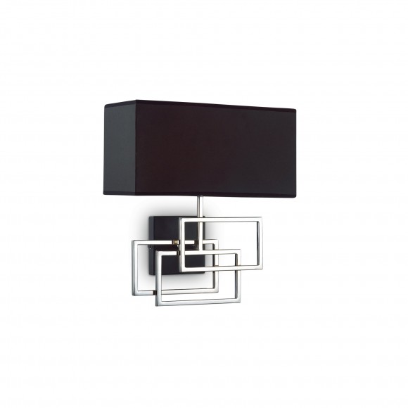 Ideal Lux 201054 nástenné svietidlo Luxury 1x60W|E27 - čierna, strieborná