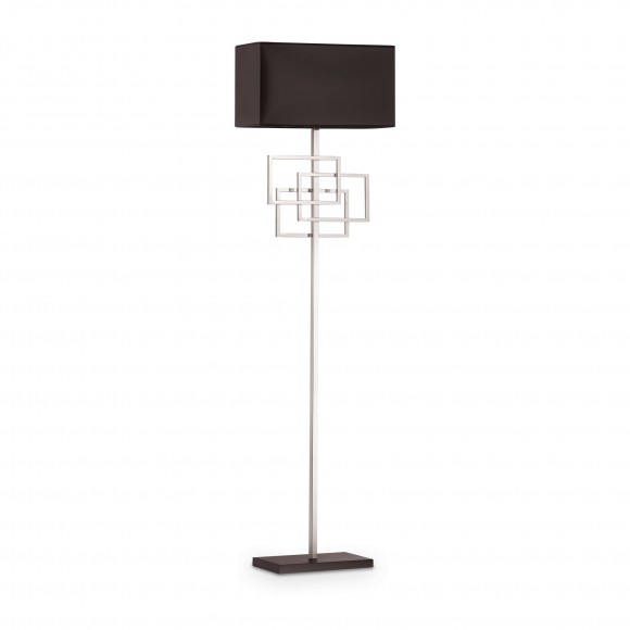 Ideal Lux 201085 stojaca lampa Luxury 1x60W|E27 - čierna, strieborná