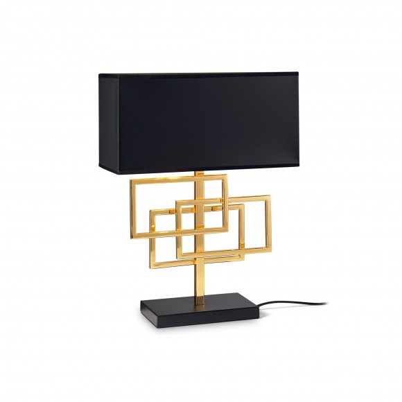 Ideal Lux 201115 stolná lampička Luxury 1x60W|E27 - černá, zlatá