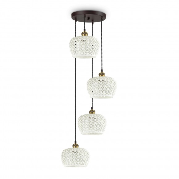 Ideal Lux 206790 závesné stropné svietidlo Edelweiss 4x60W|E27