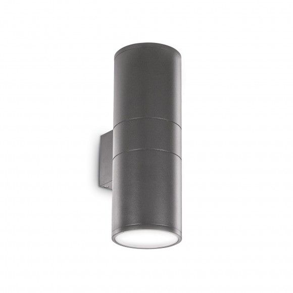 Ideal Lux 236858 vonkajšia bodová nástenná lampa Gun 2x60W | E27 | IP54 - antracit
