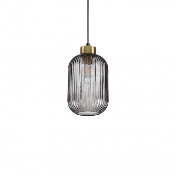 Ideal Lux 237442 zavesený stropný luster Mint 1x60W | E27 - s dymovo čiernym sklom