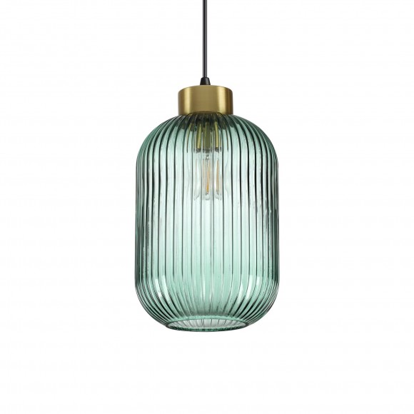 Ideal Lux 237497 zavesený stropný luster Mint 1x60W | E27 - s dymovo zeleným sklom