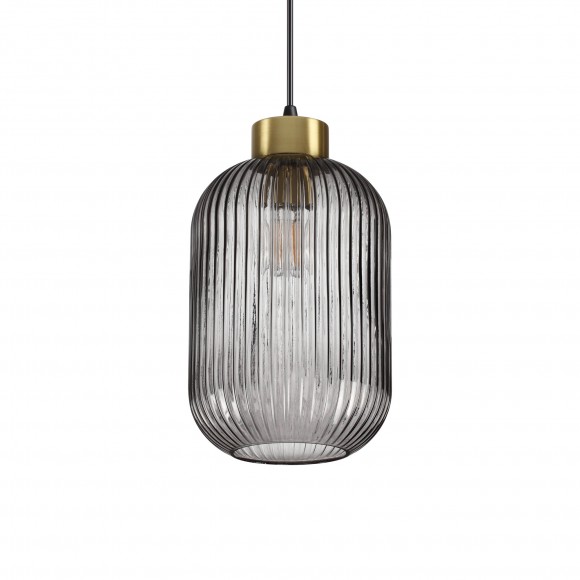 Ideal Lux 237510 zavesený stropný luster Mint 1x60W | E27 - s dymovo čiernym sklom