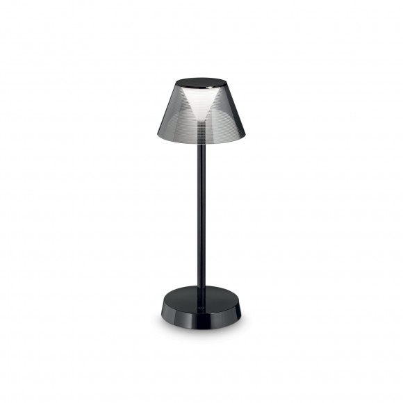Ideal Lux 250274 nabíjacia stolná lampička Lolita s dotykovým ovládaním 1x7W | 3000K | IP44 - čierna