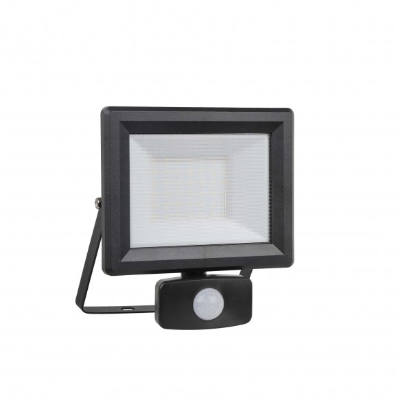 Ideal Lux 251011 LED vonkajší reflektor s pohybovým snímačom Flood 1x30W | 2700lm | 4000K | IP65 - čierna