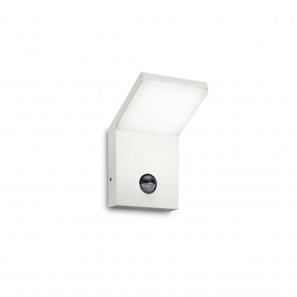 Ideal Lux 269146 LED vonkajšie nástenné svietidlo s pohybovým čidlom Style 1x9,5W | 750l | 3000K | IP54 - biela
