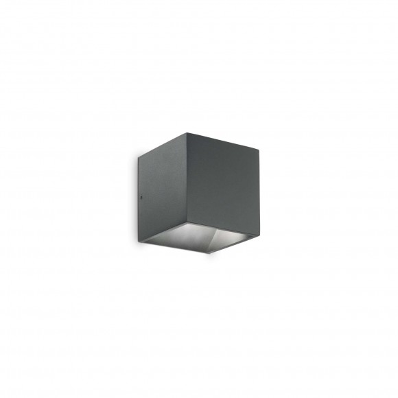Ideal Lux 269184 LED nástenné svietidlo Rubik 1x4,5W | 260l | 3000K | IP54 - antracit