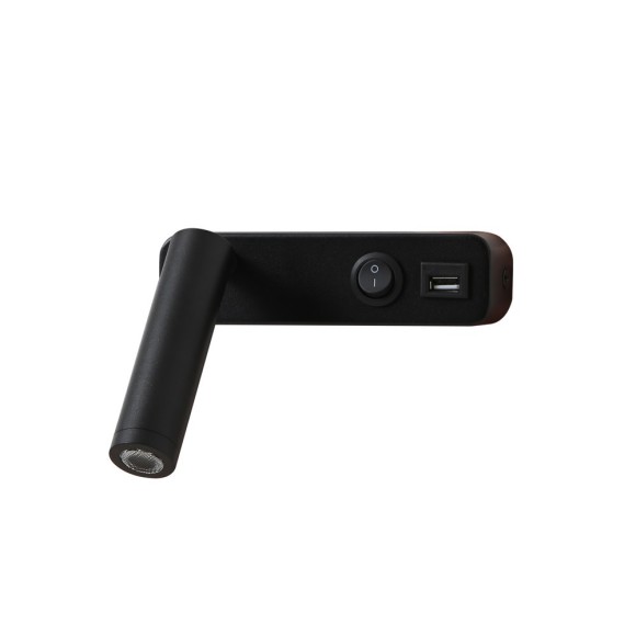 Immax 08278L LED nástenné svietidlo GOAL USB | 3W integrovaný LED zdroj