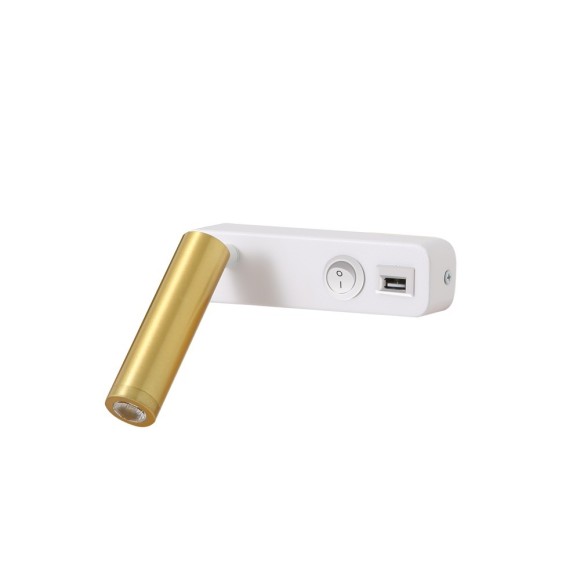 Immax 08281L LED nástenné svietidlo GOAL USB | 3W integrovaný LED zdroj